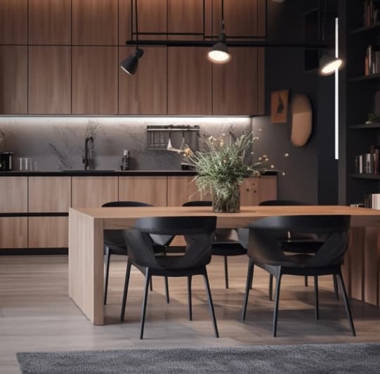 A finished interior